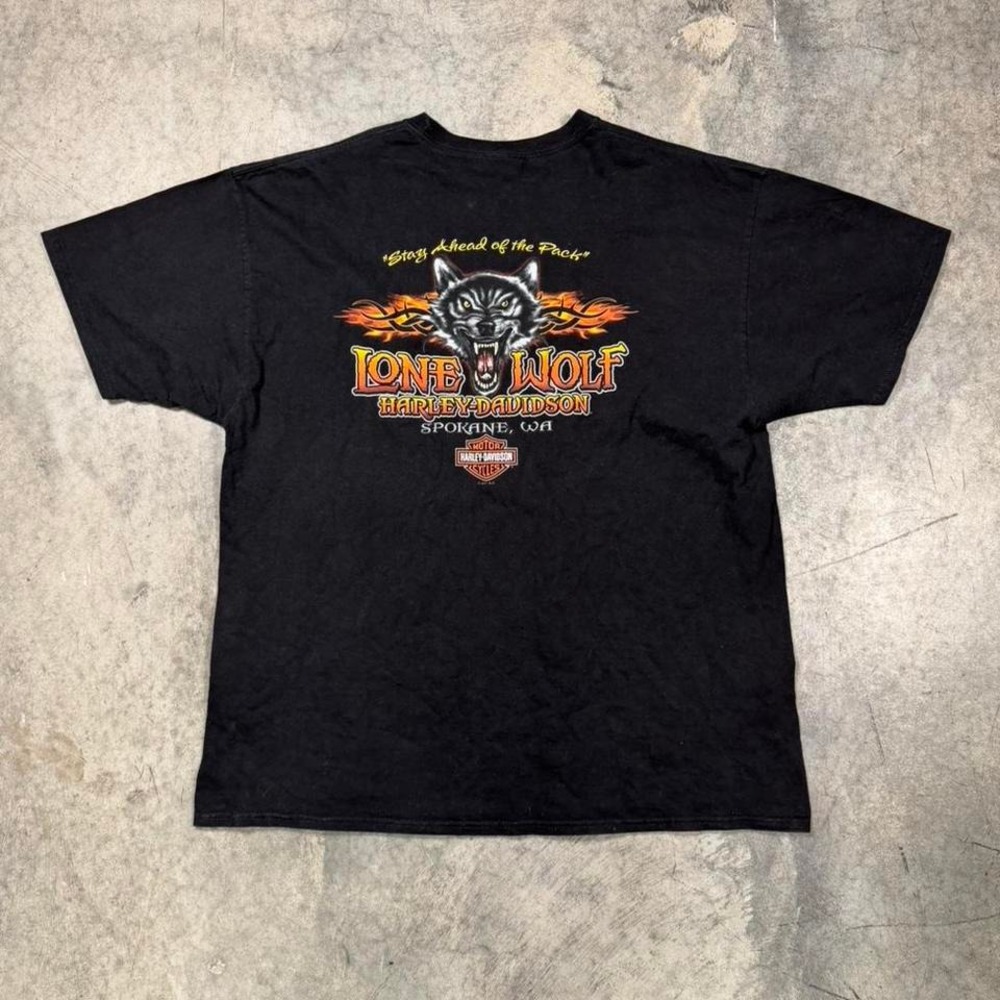 Vintage Harley Davidson Flame Biker Shirt